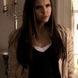 ASO Vampire Diaries Express V-neck Sweater as seen worn by Elena Gilbert.